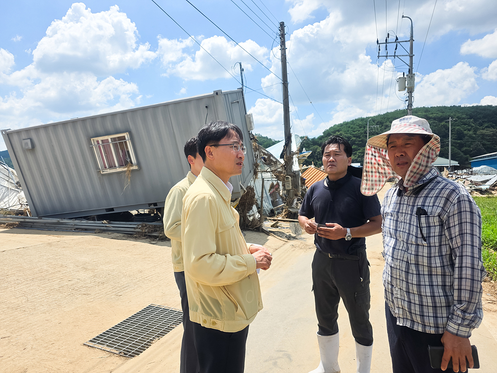 폭우 피해 지역 현장 방문(영농조합법인) 이미지4